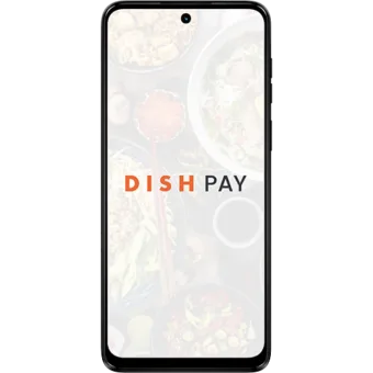 Smartphone nero con funzione di pagamento