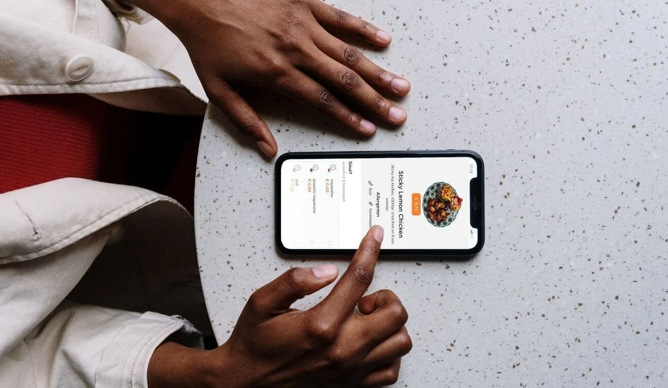 Upselling bestelsite saus drankjes