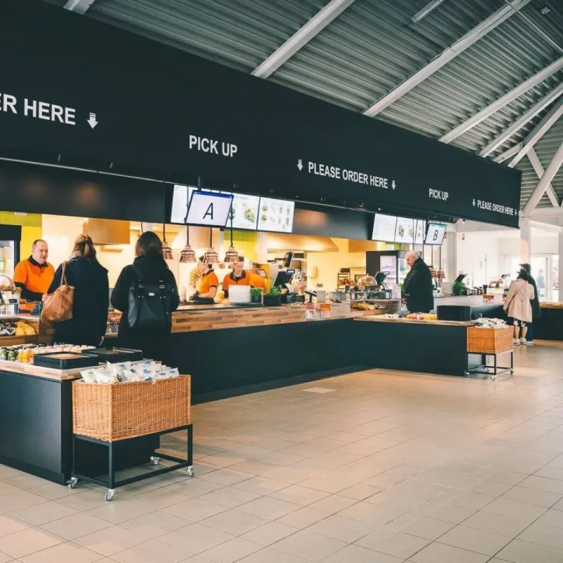 Keukenschermen afhaalscherm catering zorg