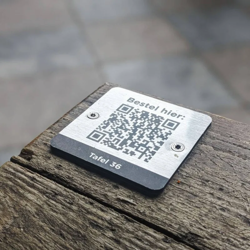 Qr bestellen qr bordje code
