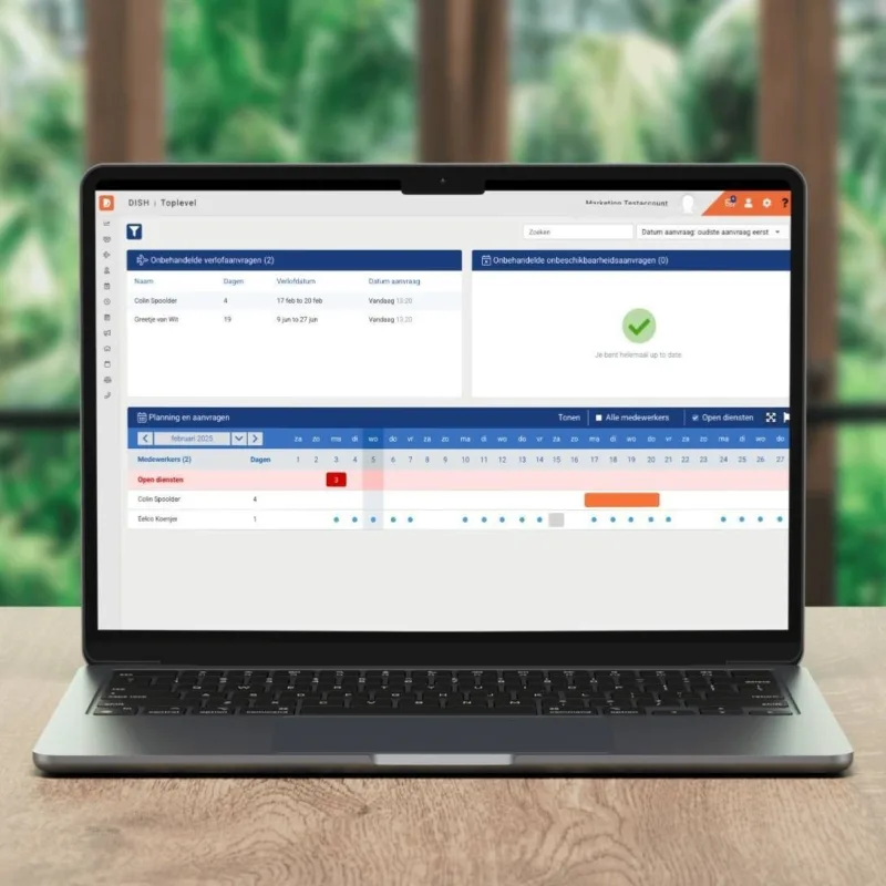 DISH personeeksplanner verlofoverzicht