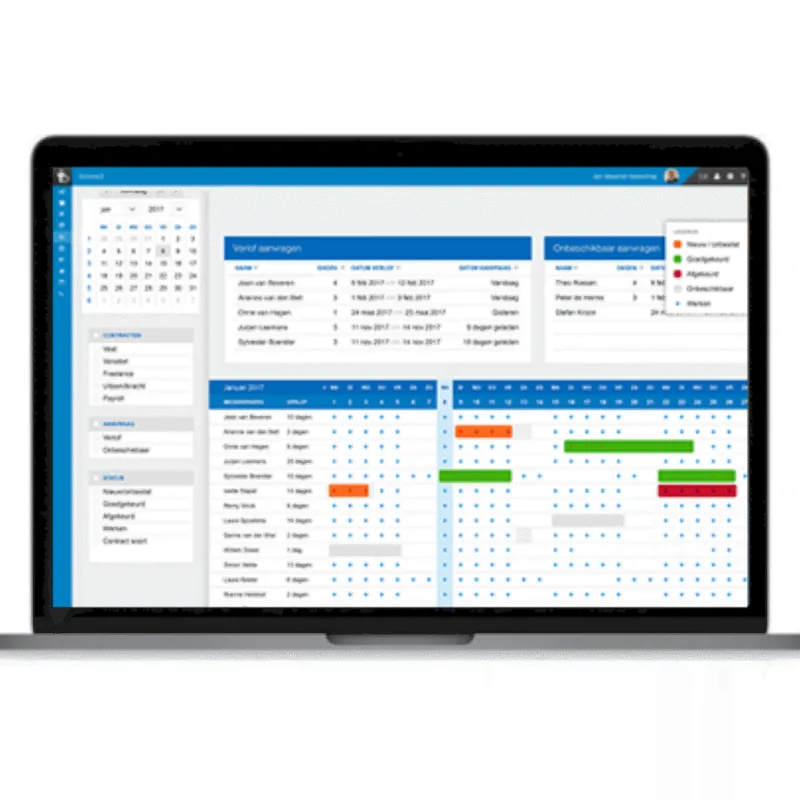 Werkrooster personeel