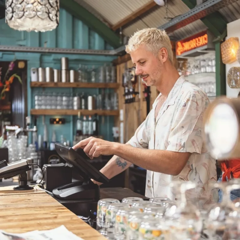 DISH Kasssasysteem strandpaviljoen vierkant