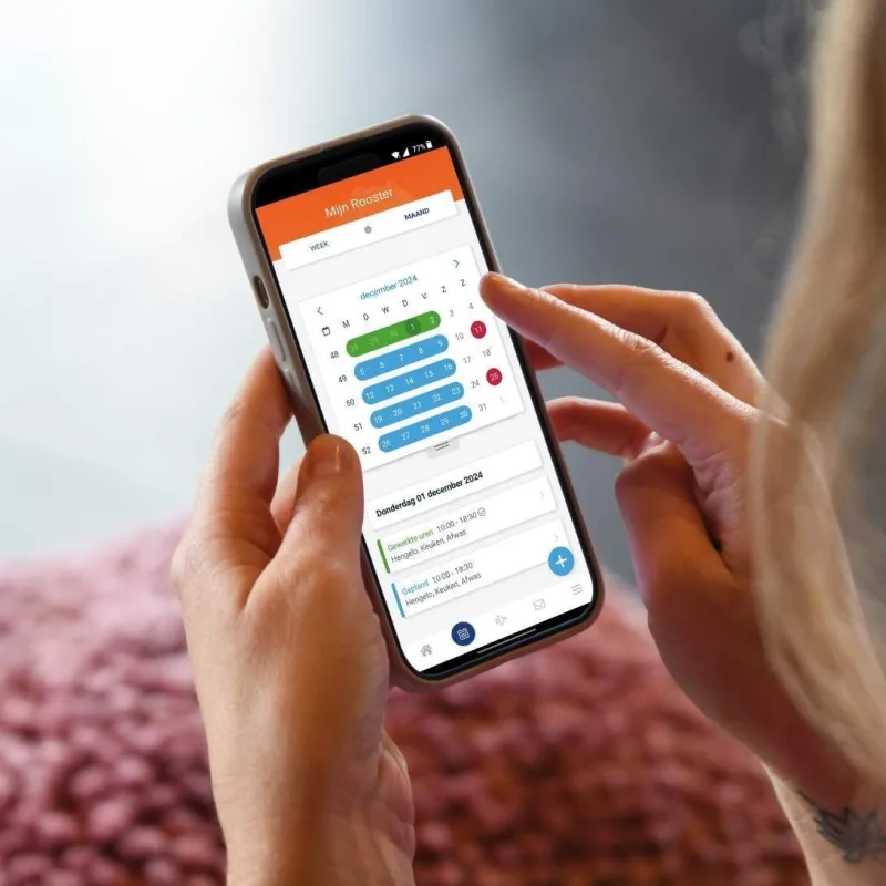 DISH personeelsplanner screen