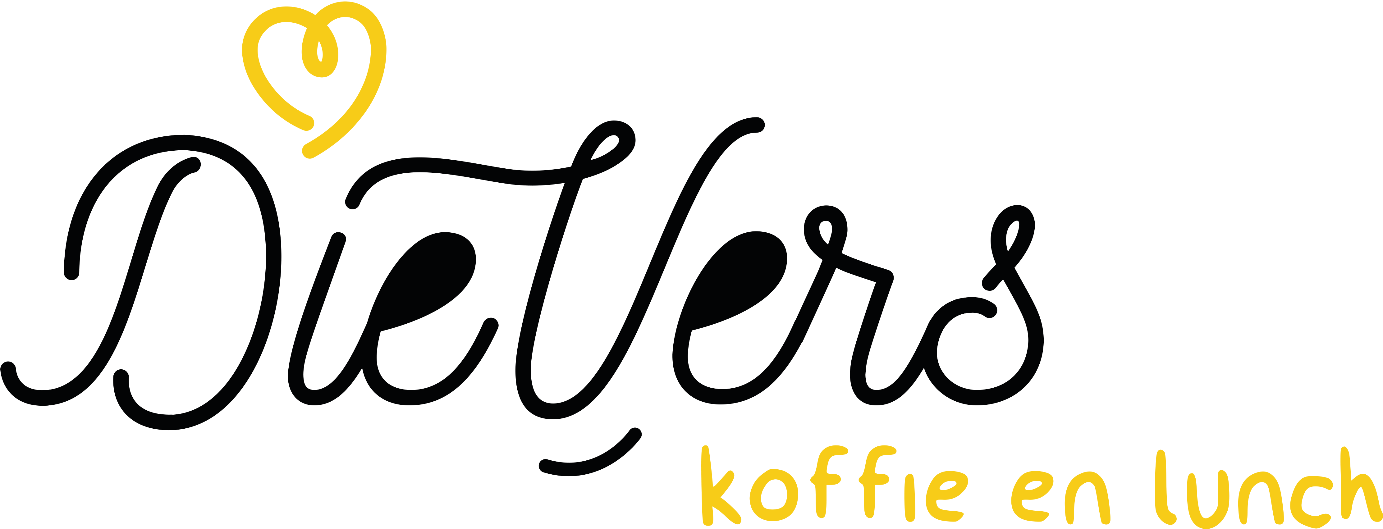 Die Vers Logo Koffie Lunch geel
