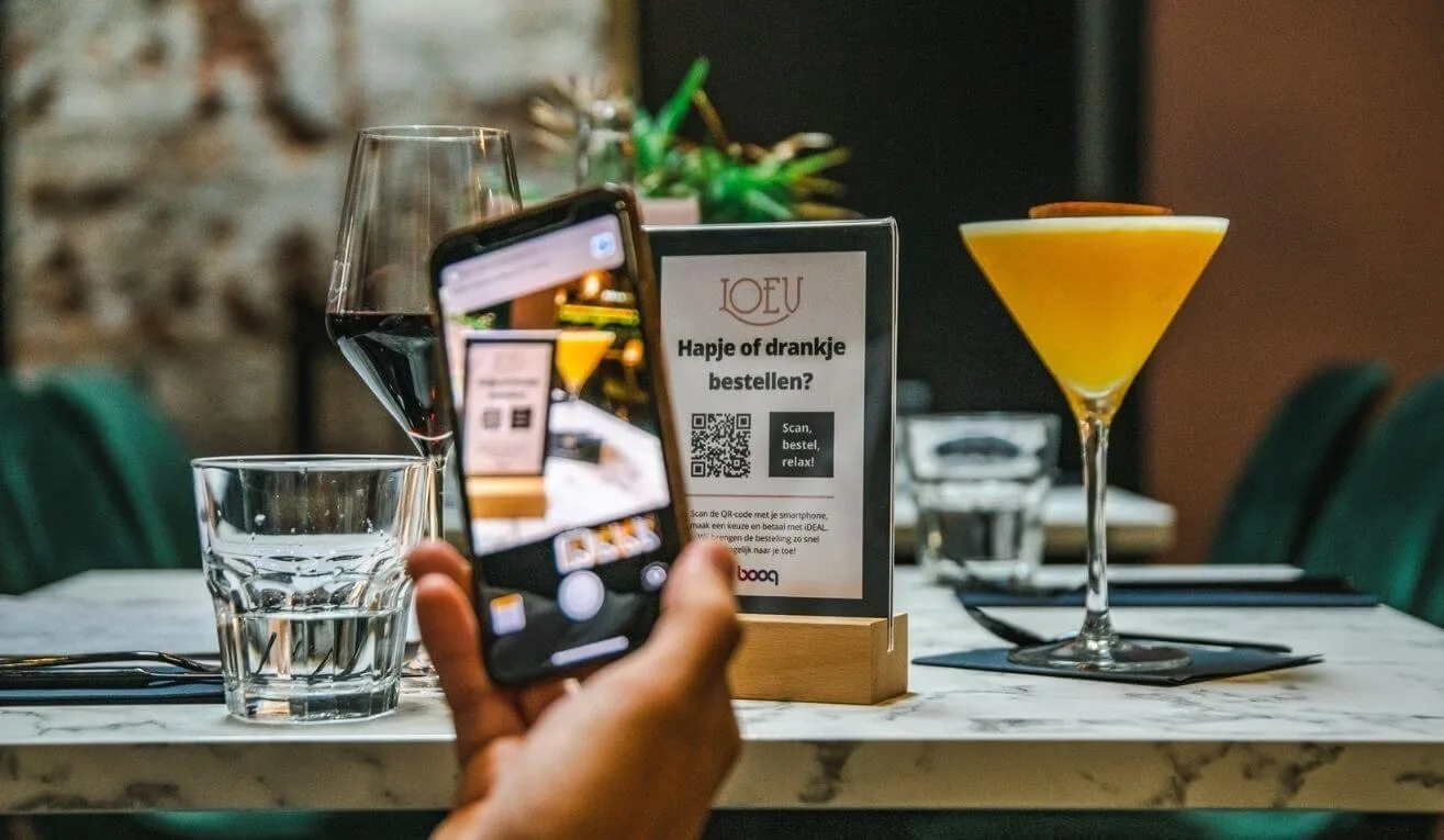 Q Rbestellen horeca drankjes lunch terras