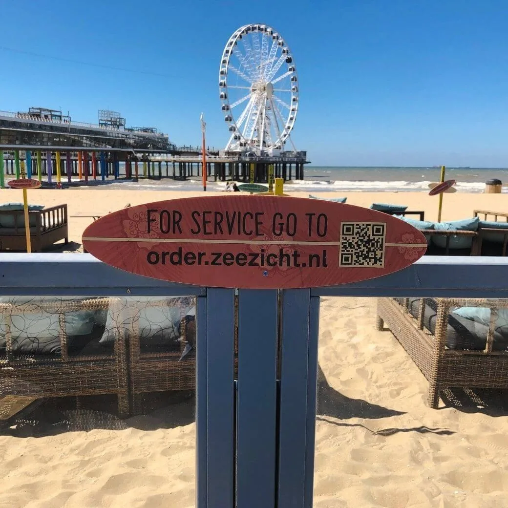 Zeezicht booq qr bestellen