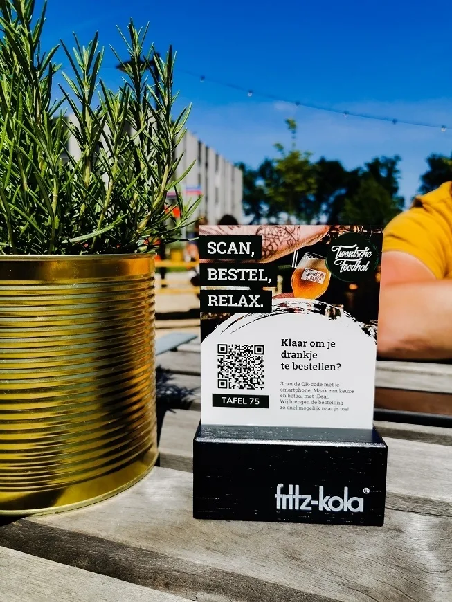 Twentsche Foodhall QR bestellen Terras booq